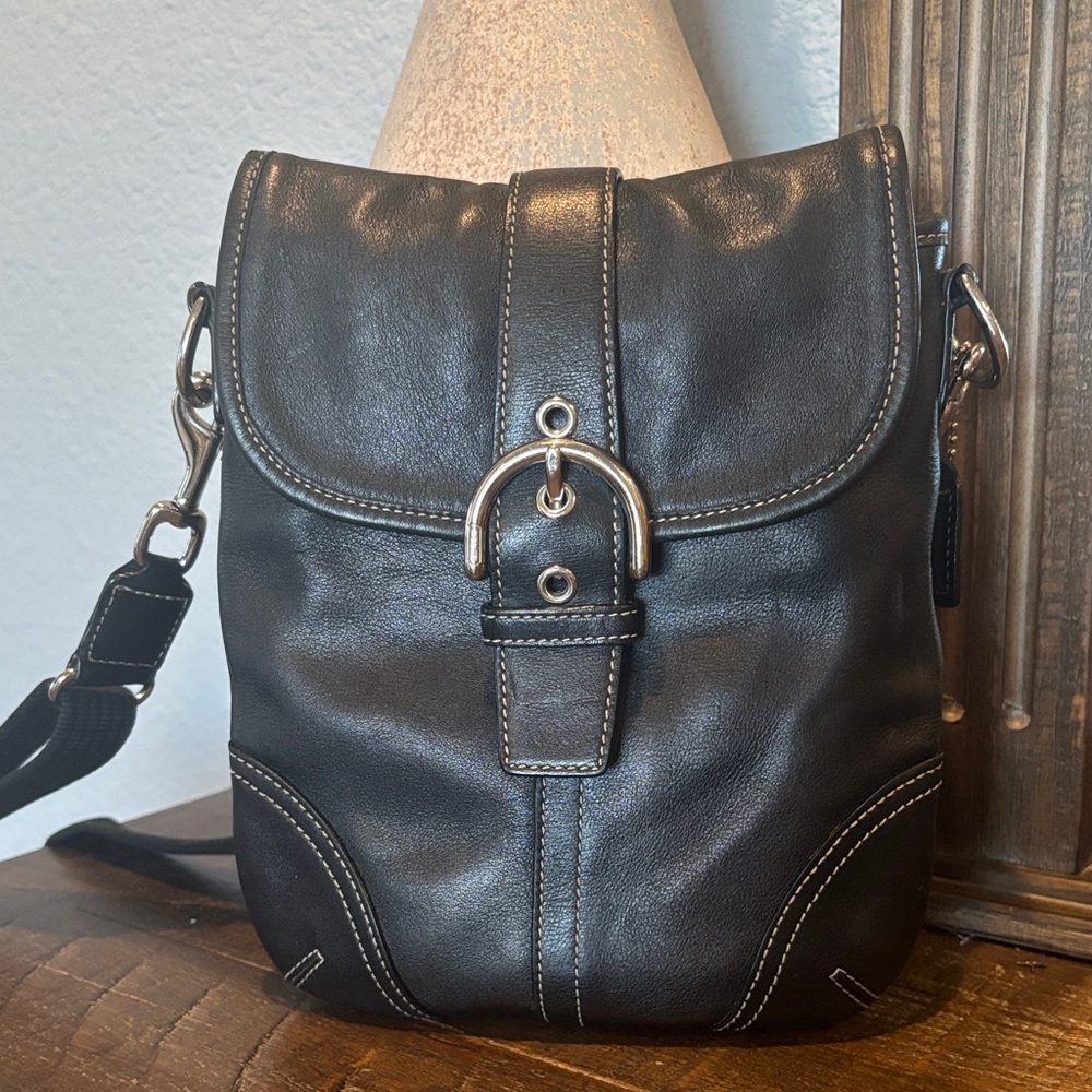 Coach Vintage Leather Crossbody‎ Bag – Made in 2006 soho